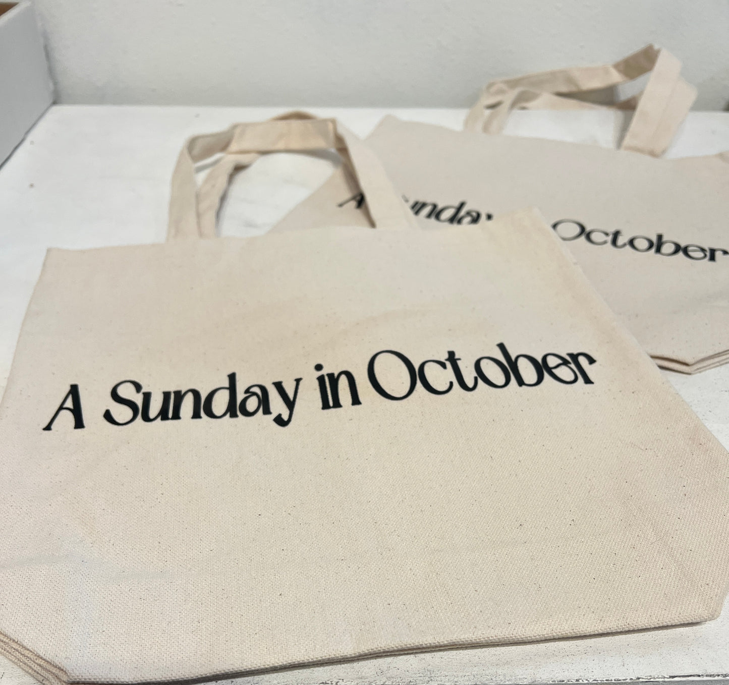 A Sunday in October tote