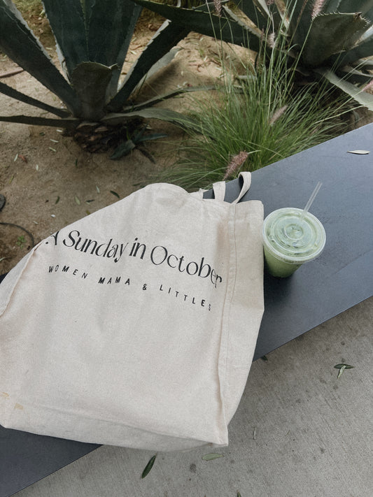 A Sunday in October tote