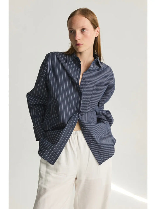 Oversized Stripe Boyfriend Shirt